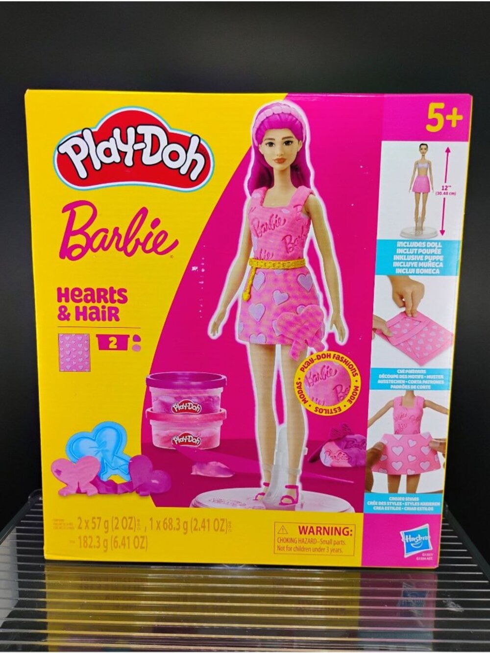Play-Doh Barbie Hearts & Hair Fashion Set For Ages 5+